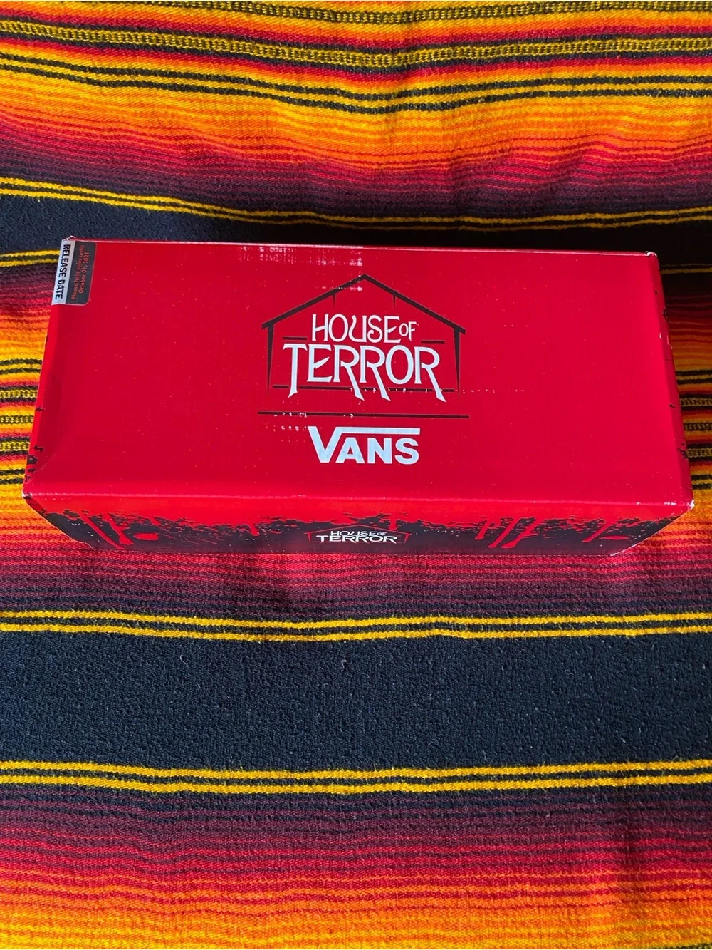 Vans IT Pennywise White & Red Slip-On 'House of Terror' Graphic Slip-On